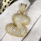 Bubble Initial Letters - .925 Sterling Silver - 18K Gold A HipHopBling