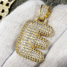 Bubble Initial Letters - .925 Sterling Silver - 18K Gold A HipHopBling