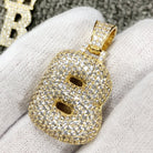 Bubble Initial Letters - .925 Sterling Silver - 18K Gold A HipHopBling