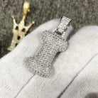 Bubble Initial Letters - .925 Sterling Silver - Rhodium I HipHopBling