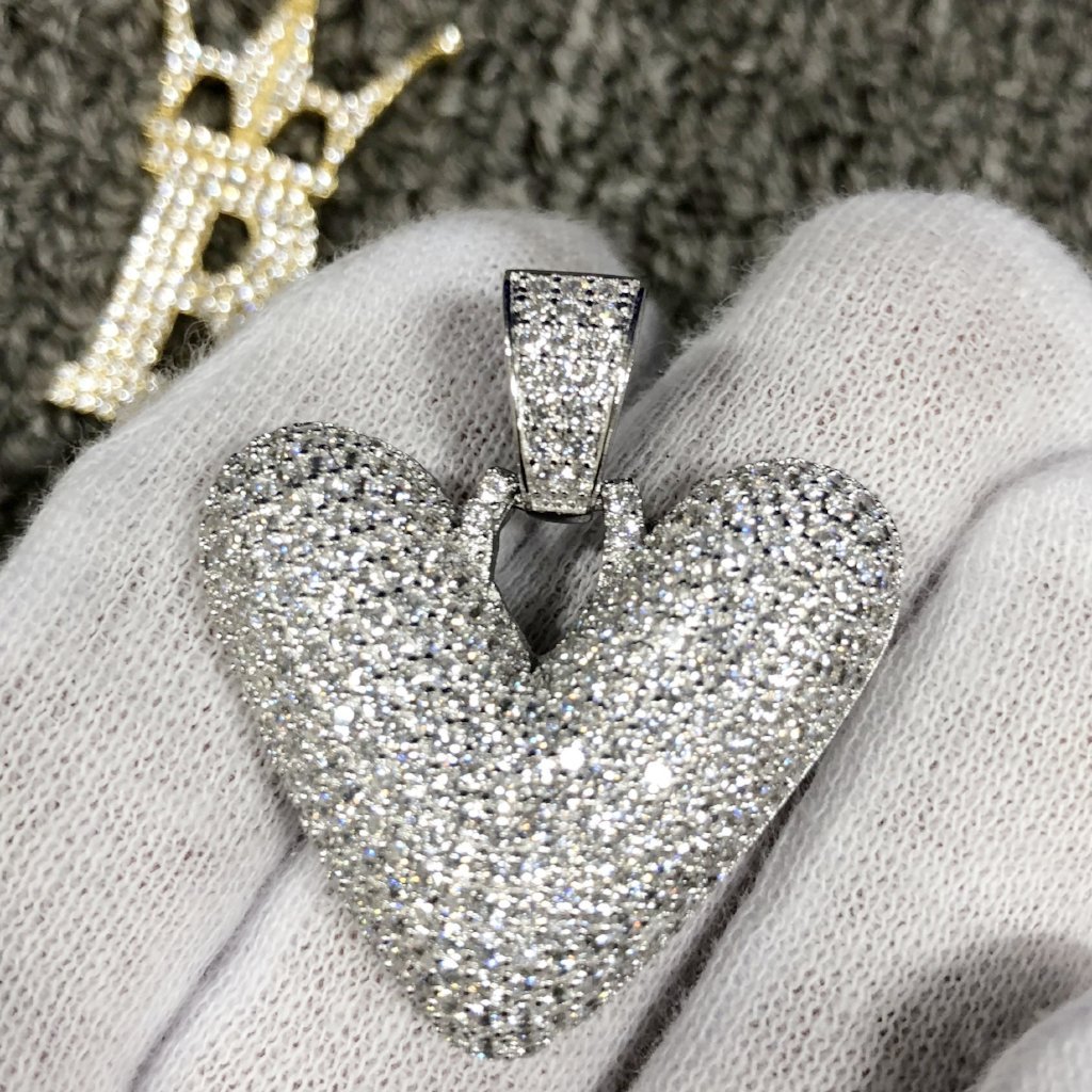 Bubble Initial Letters - .925 Sterling Silver - Rhodium V HipHopBling