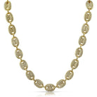 Bubble Link Mariner Bling Bling Gold CZ Chain Yellow Gold 18" HipHopBling