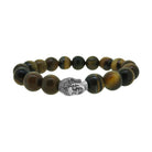 Buddha Tiger Eye Beads Fashion Bracelet HipHopBling