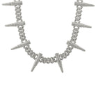 Bullet Cuban Link CZ Hip Hop Iced Out Chain White Gold 18" HipHopBling