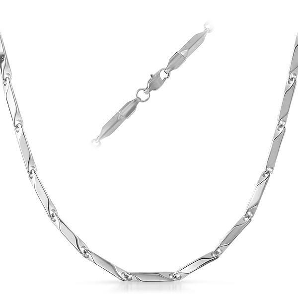 Bullet Stainless Steel Chain Necklace 3MM 30" HipHopBling
