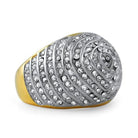 Bullseye Gold Stainless Steel Bling Ring 7 HipHopBling