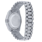 Bustdown Big CZ Bezel Date & Day Bling Bling Watch Yellow Gold HipHopBling