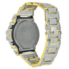Bustdown Custom G - Shock DW6900 Iced Out Watch Yellow Gold HipHopBling