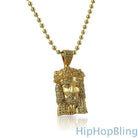 Canary Micro Jesus Piece Pendant Gold HipHopBling