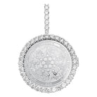 Cardano ADA Coin Iced Out Frame Pendant Yellow Gold Tennis CZ Frame HipHopBling