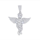 Cherub Angel Iced Out VVS Moissanite Pendant .925 Sterling Silver HipHopBling