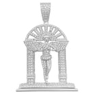 Cherub Angel Podium 1.80 Carat VVS Moissanite Pendant .925 Sterling Silver HipHopBling