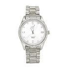 Classic Elegant Iced Out Bling Hip Hop Watch White Gold HipHopBling
