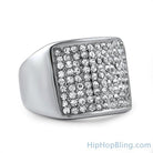 Classic Stainless Steel Bling Bling Ring 8 HipHopBling