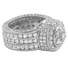 Cluster Custom CZ Hip Hop Bling Bling Ring 7 HipHopBling