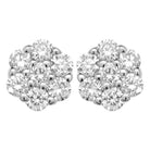 Cluster Diamond Earrings .26cttw 10K Yellow Gold HipHopBling