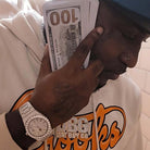 Crown Iced Out Hip Hop Bling Bustdown Watch White Gold HipHopBling