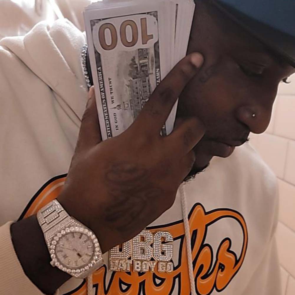 Crown Iced Out Hip Hop Bling Bustdown Watch White Gold HipHopBling