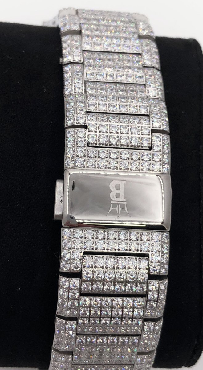 Crown Iced Out Hip Hop Bling Bustdown Watch Yellow Gold HipHopBling