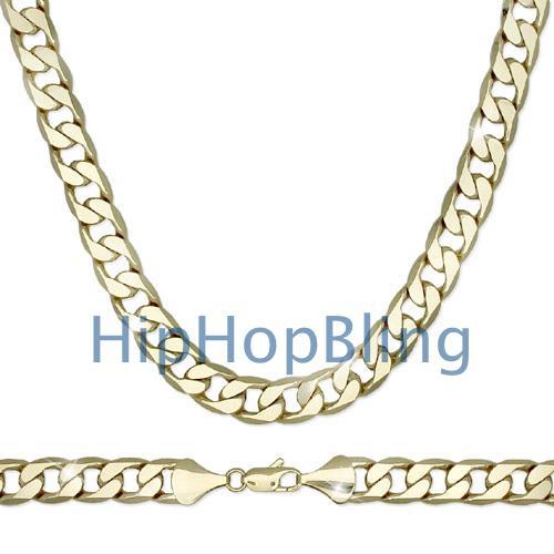 Cuban 12mm 30 Inch Gold Plated Hip Hop Chain HipHopBling