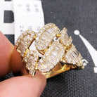 Cuban Baguette Diamond Ring 2.50cttw 10K Gold 10K Yellow Gold HipHopBling