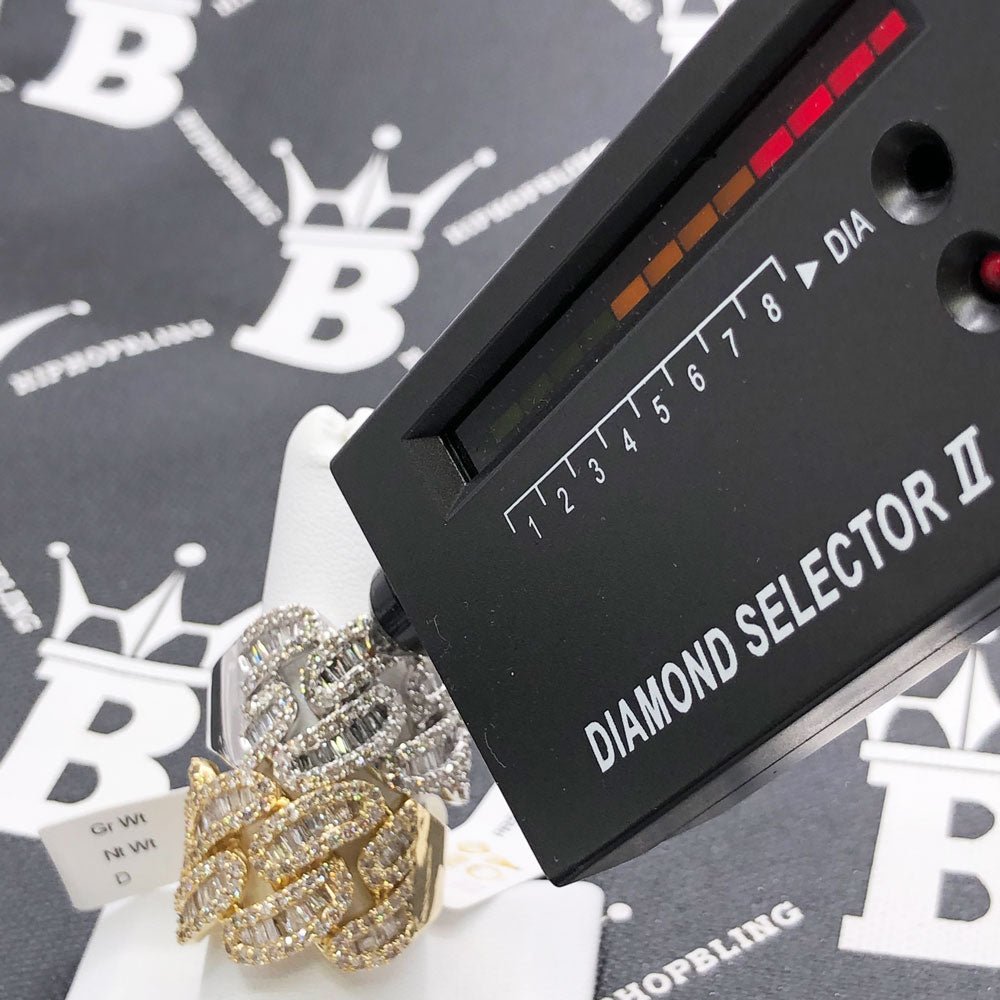 Cuban Baguette Diamond Ring 2.50cttw 10K Gold 10K Yellow Gold HipHopBling