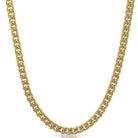 Cuban Box Chain Gold Plated Necklace 7MM 24" HipHopBling