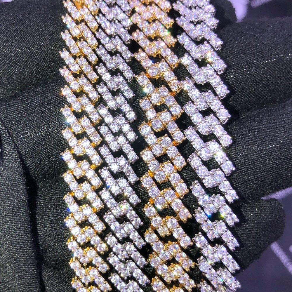 Cuban Box Link Hip Hop Bling Bling Bracelet (2 Sizes) 8MM Yellow Gold 7" HipHopBling