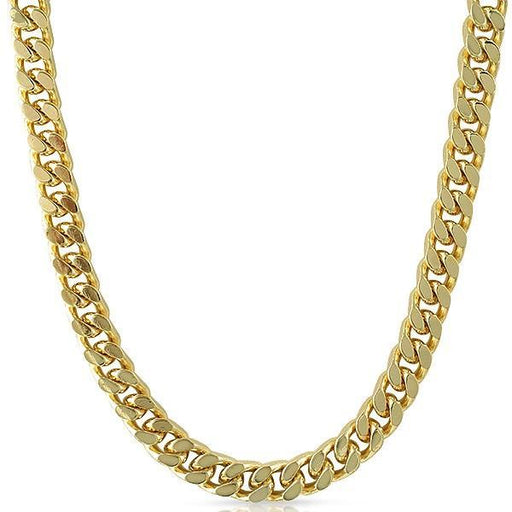 Cuban Box Necklace Gold Plated Chain 10mm 24" HipHopBling