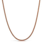 Cuban Chain 3MM Rose Gold Stainless Steel 24" HipHopBling