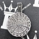 Cuban Medallion VVS Moissanite Pendant .925 Sterling Silver HipHopBling