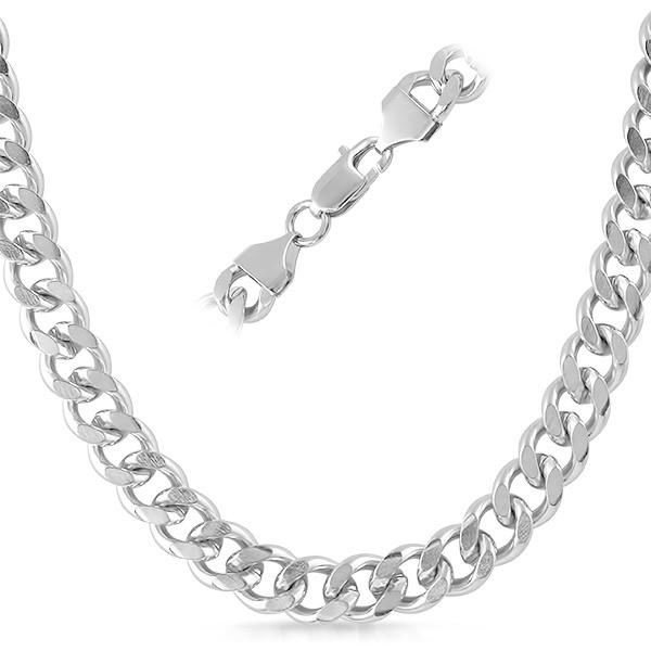 Cuban Stainless Steel Chain Necklace 10MM 20" HipHopBling