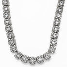 Cushion Cluster Bling Bling CZ Iced Out Chain Yellow Gold 18" HipHopBling