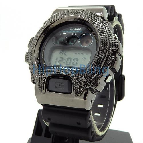 Custom Black Diamond Casio G Shock Watch .10cttw HipHopBling