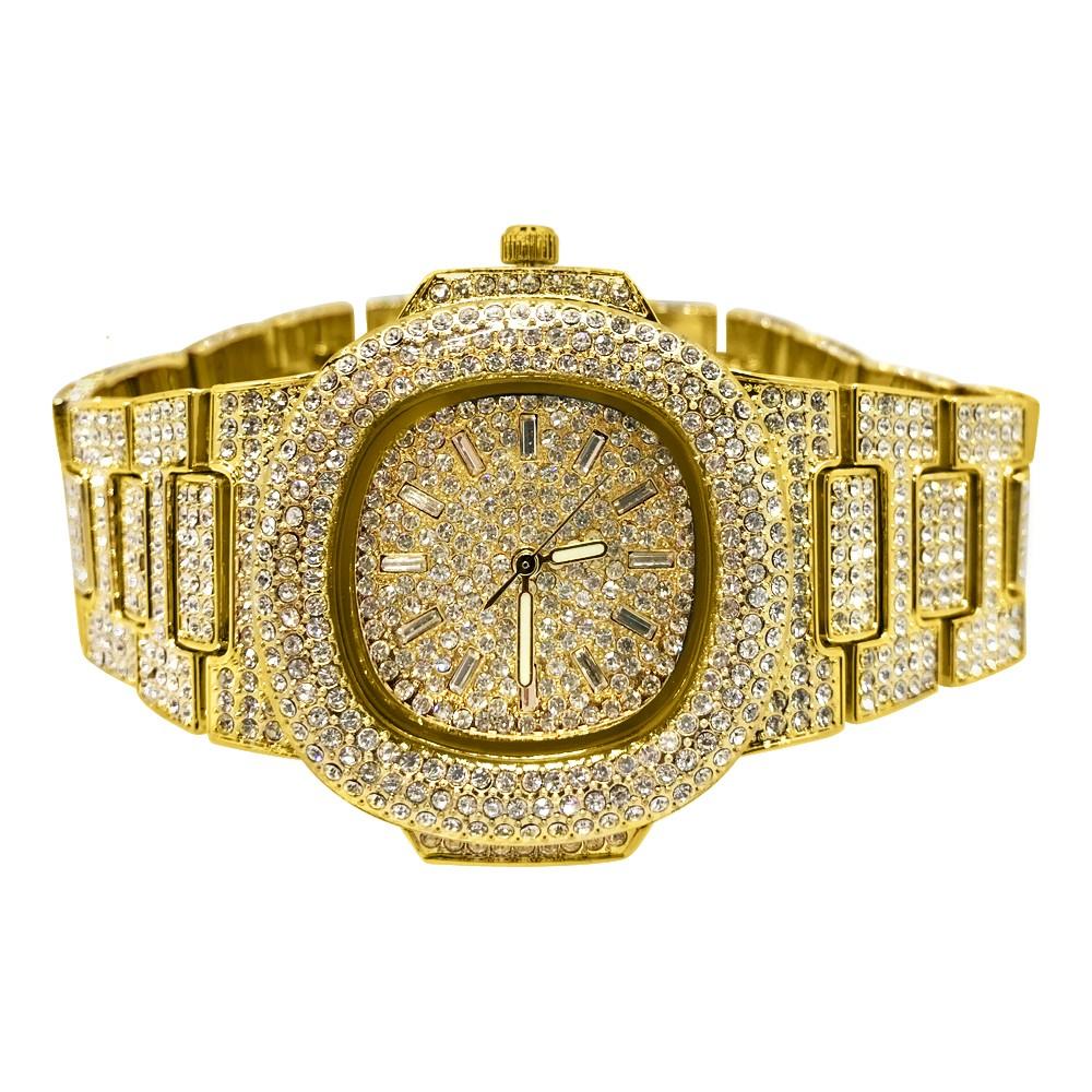 Custom Bling Bling Gold Blizzard Watch HipHopBling