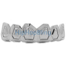 Custom Boxy Style Platinum Teeth Hip Hop Grillz HipHopBling