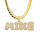 Custom Bubble Letter Name Pendant HipHopBling