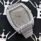 Custom Emperor VVS Moissanite Iced Out Watch White Gold HipHopBling