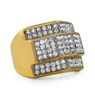 Custom Gold Stainless Steel Hip Hop Ring 7 HipHopBling