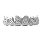 Custom Grillz Rhodium Diamond Cut Top HipHopBling