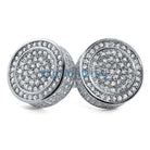 Custom XL 3D Circle CZ Bling Bling Earrings HipHopBling
