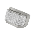 CZ Bling Bling Rounded Stainless Steel Ring 7 HipHopBling
