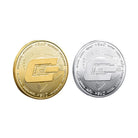 DASH Coin Iced Out Frame Pendant Yellow Gold Tennis CZ Frame HipHopBling