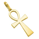 Designer Ankh Cross Hip Hop Bling Bling Pendant Yellow Gold HipHopBling