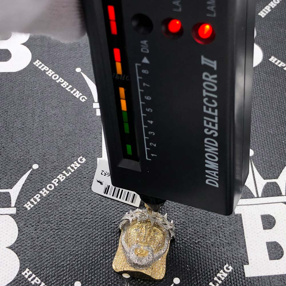 Detailed Jesus Piece Diamond Pendant 1.20cttw 10K Yellow Gold HipHopBling
