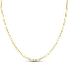 Diamond Tennis Chain 10K Gold 2.25MM Miracle Setting 10K Yellow Gold 18" HipHopBling
