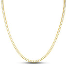 Diamond Tennis Chain 10K Yellow Gold 3MM 3.41cttw Miracle Setting HipHopBling