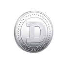 Dogecoin Coin Iced Out Frame Pendant V2 Yellow Gold Plain Frame HipHopBling