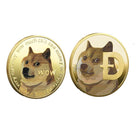 Dogecoin Coin Iced Out Frame Pendant V3 Yellow Gold Tennis CZ Frame HipHopBling