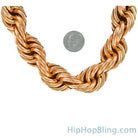 Dookie Rope Chain Rose Gold 20MM Necklace 30" HipHopBling